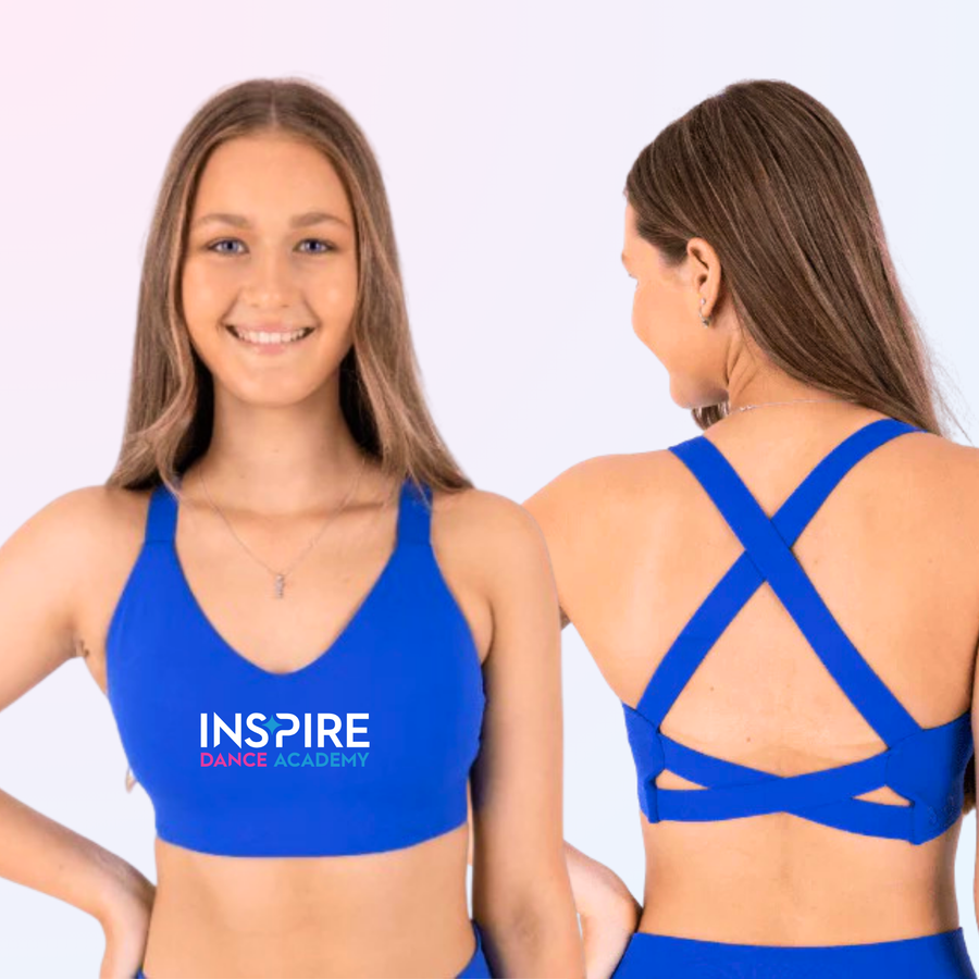 Evermore Crop Top — Blue